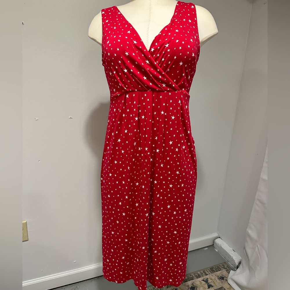 St. Johns Bay red star tank dress size M